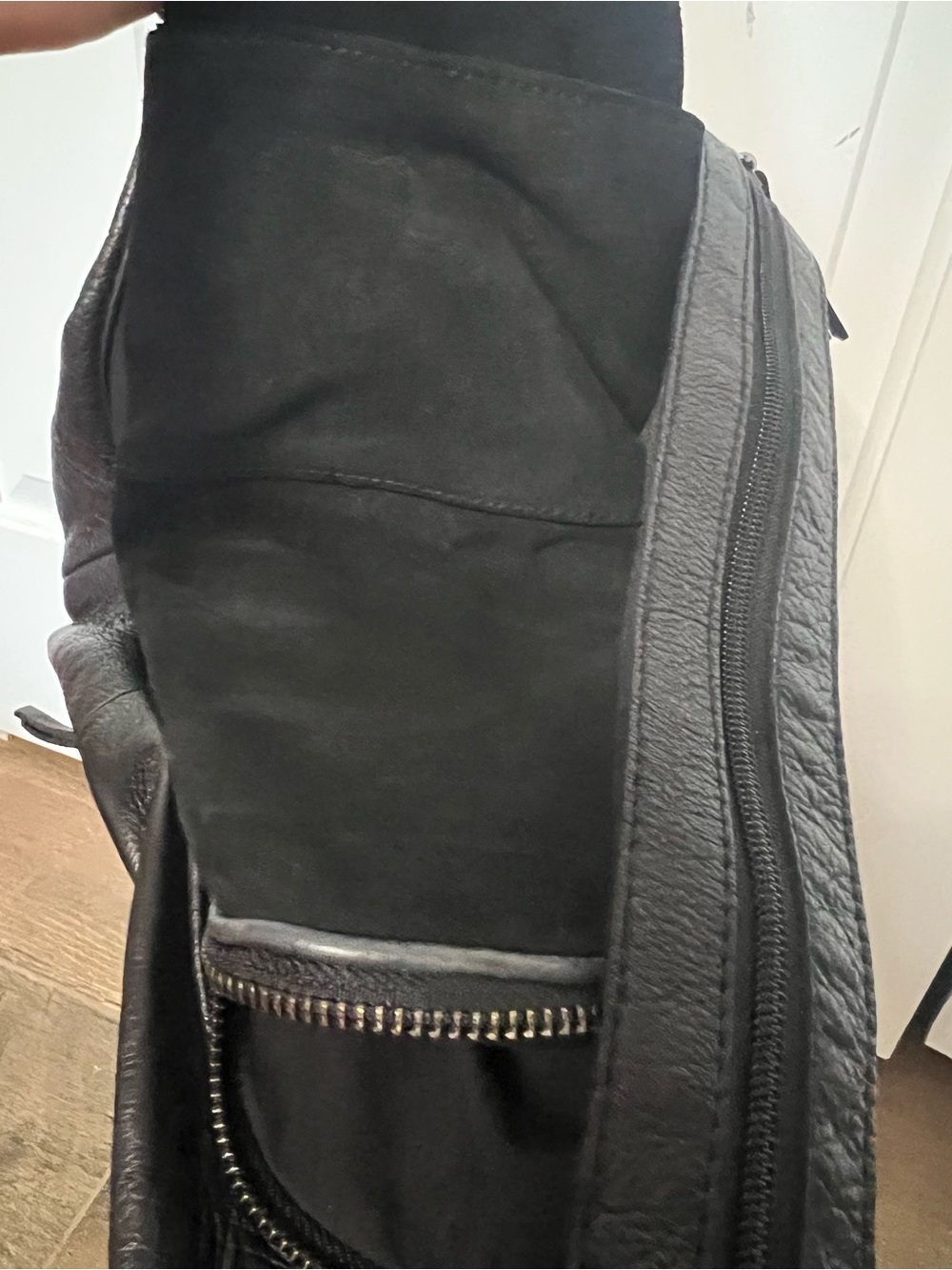 Free People We The Free Soho Convertible Leather Sling Backpack - Black - Picture 7 of 16